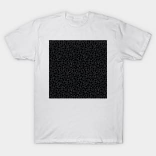 Black flowers pattern T-Shirt